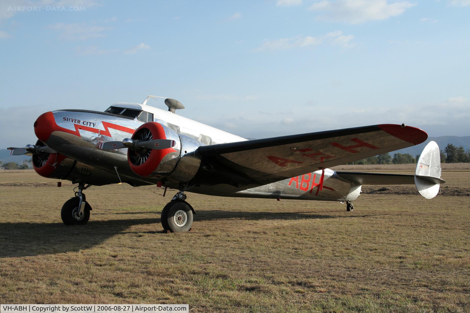 VH-ABH, 1937 Lockheed 12A Electra Junior C/N 1236, image taken at the 15th annual festival of flight Watts Bridge Memorial Airfield QLD