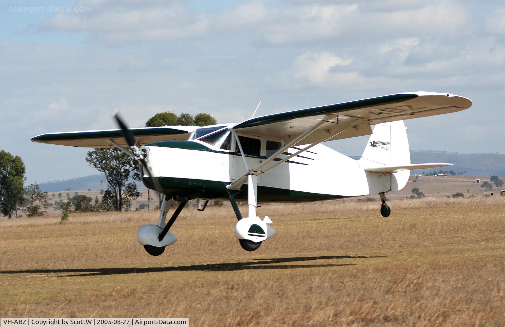 VH-ABZ, 1938 Fairchild 24R-46A C/N 3314, image taken at the 14th annual festival of flight Watts Bridge Memorial Airfield QLD