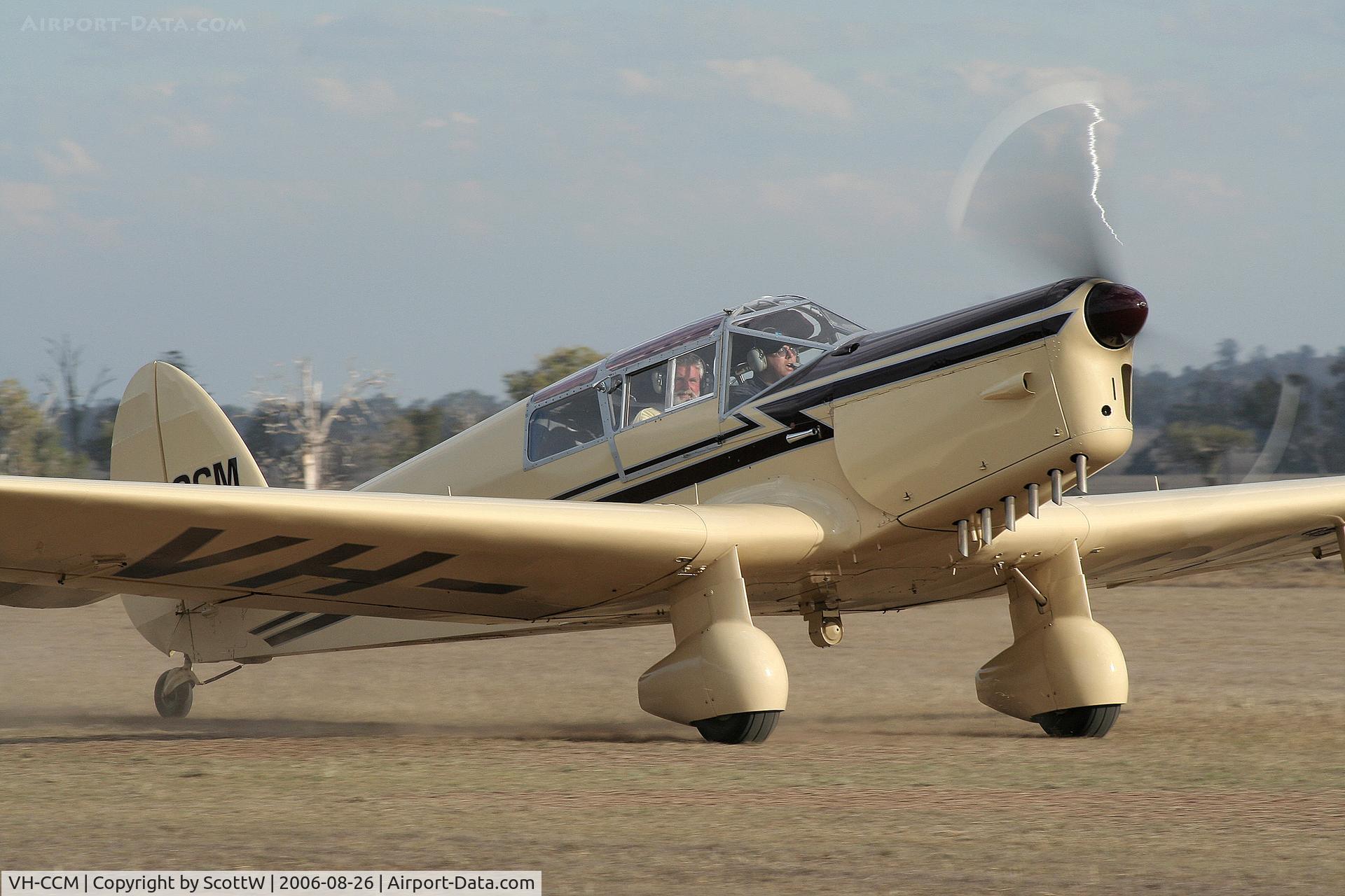 VH-CCM, 1934 Percival D-3 Gull Six (P-3) C/N D46, image taken at the 15th annual festival of flight Watts Bridge Memorial Airfield QLD