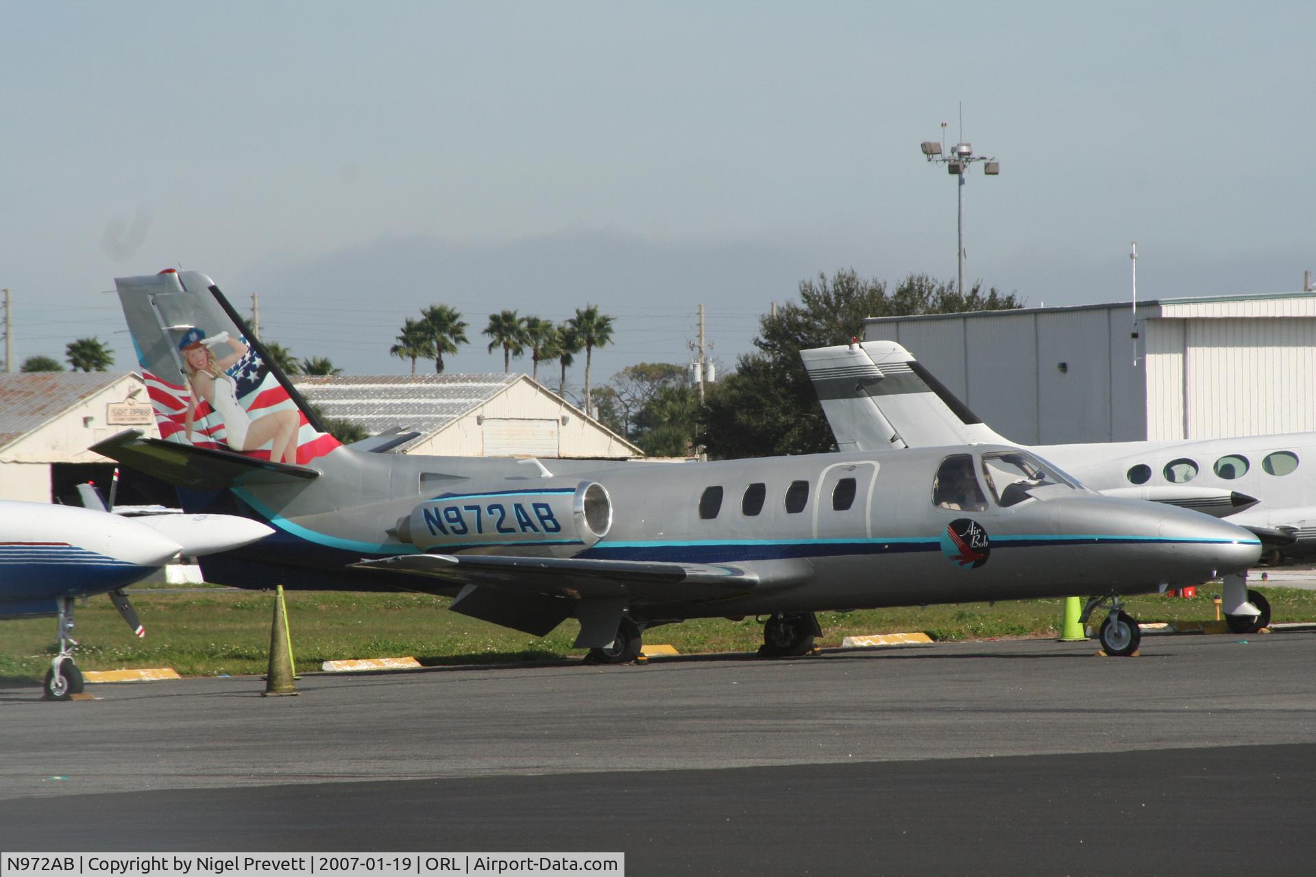 N972AB, 1974 Cessna 500 Citation C/N 500-0140, Colorful scheme...at home at Orlando ORL 1/07.
