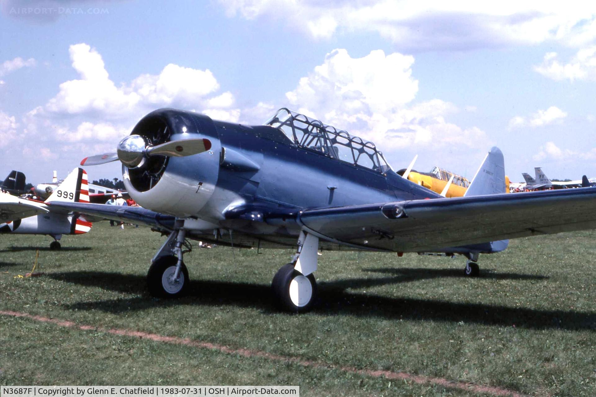 N3687F, 1958 North American SNJ-5 Texan Texan C/N 88-15902, At the EAA Fly In