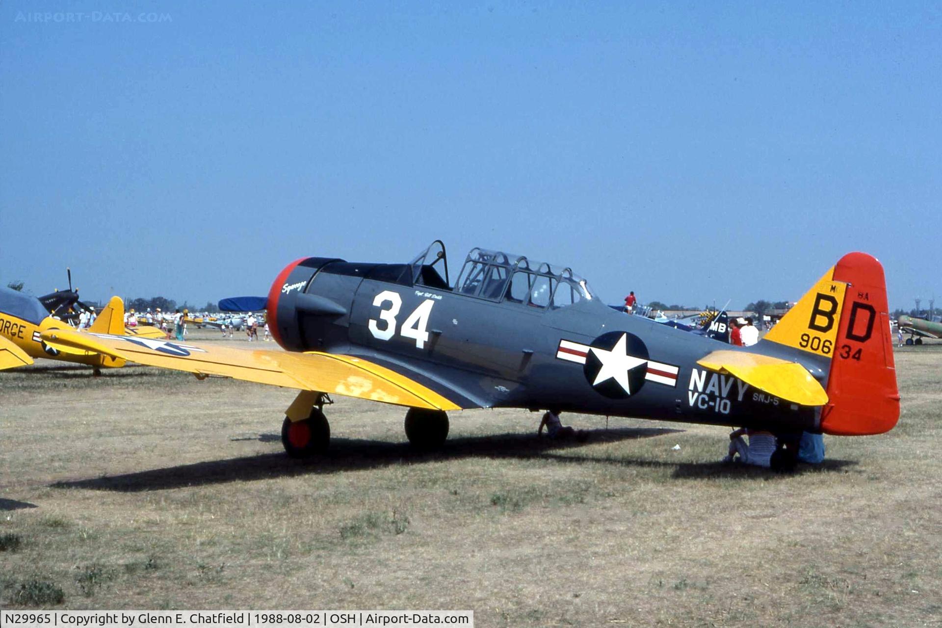 N29965, 1944 North American AT-6D Texan C/N 90634, At the EAA Fly In