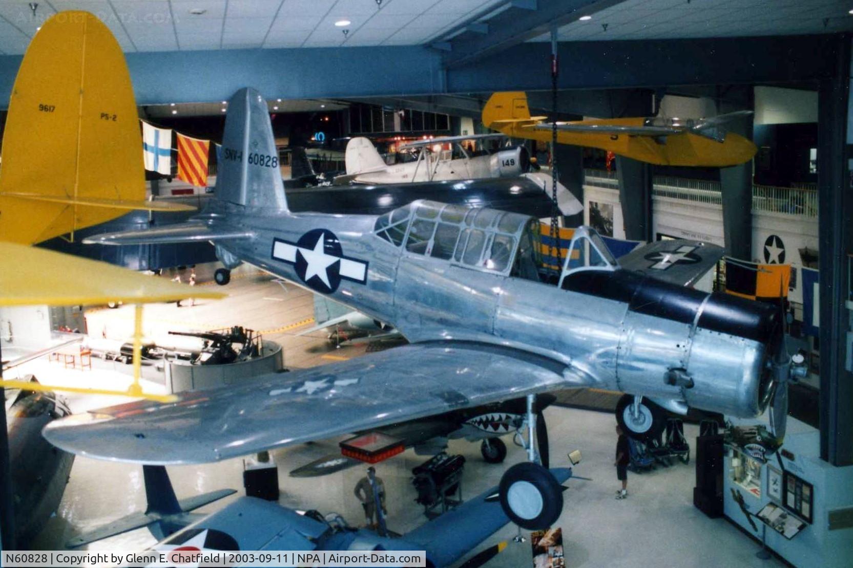 N60828, 1941 Consolidated Vultee BT-13A C/N 2935, At the National Museum of Naval Aviation.  BT-13 41-11355 posing as an SNV
