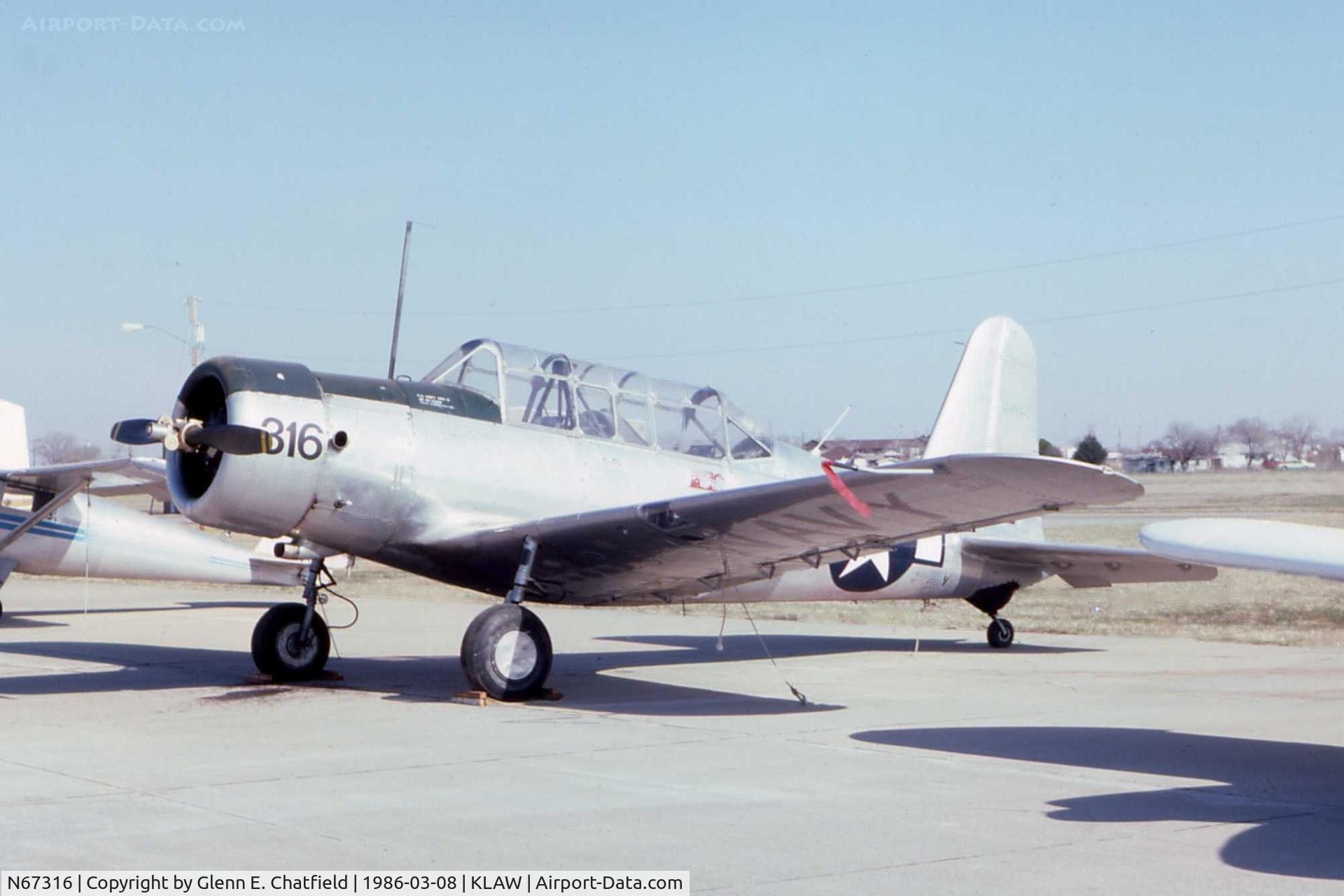 N67316, 1942 Consolidated Vultee BT-13A C/N 7652, BT-13A 42-23105, marked as an SNV-2