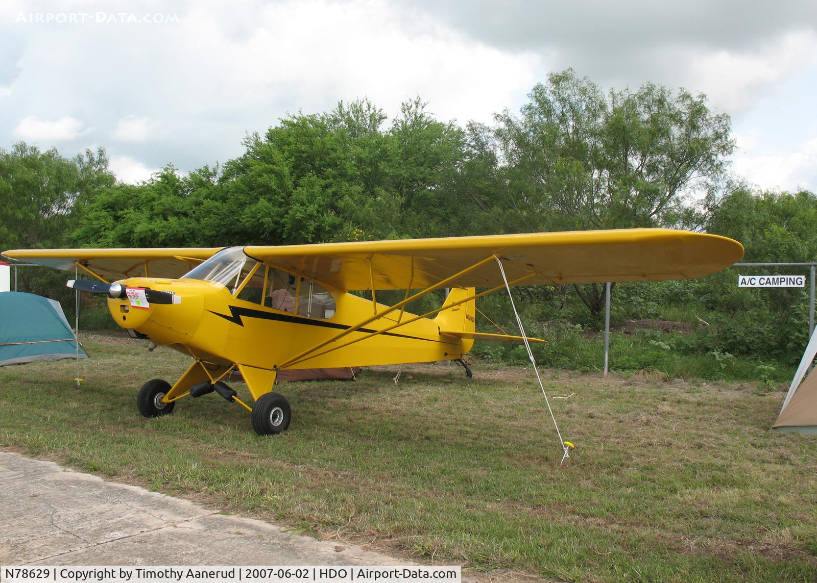 N78629, 1947 Piper PA-11 Cub Special C/N 11-1390, The EAA Texas Fly-In. 2007 Grand Champion Classic