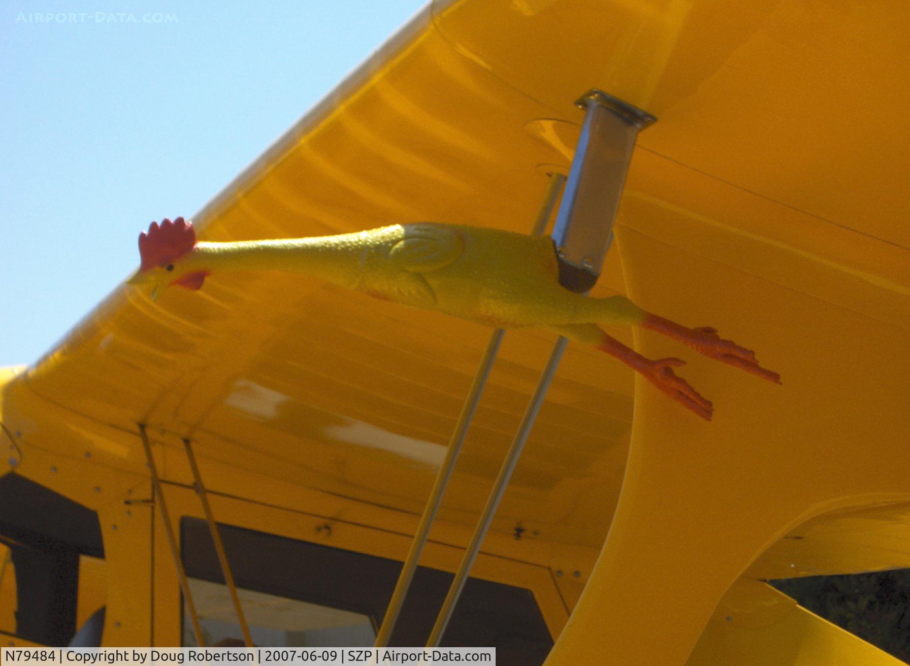 N79484, 1943 Beech D17S Staggerwing C/N 4917, 1943 Beech D17S STAGGERWING, P&W R-985 Wasp Jr. 450 Hp, rubber chicken pitot tube cover