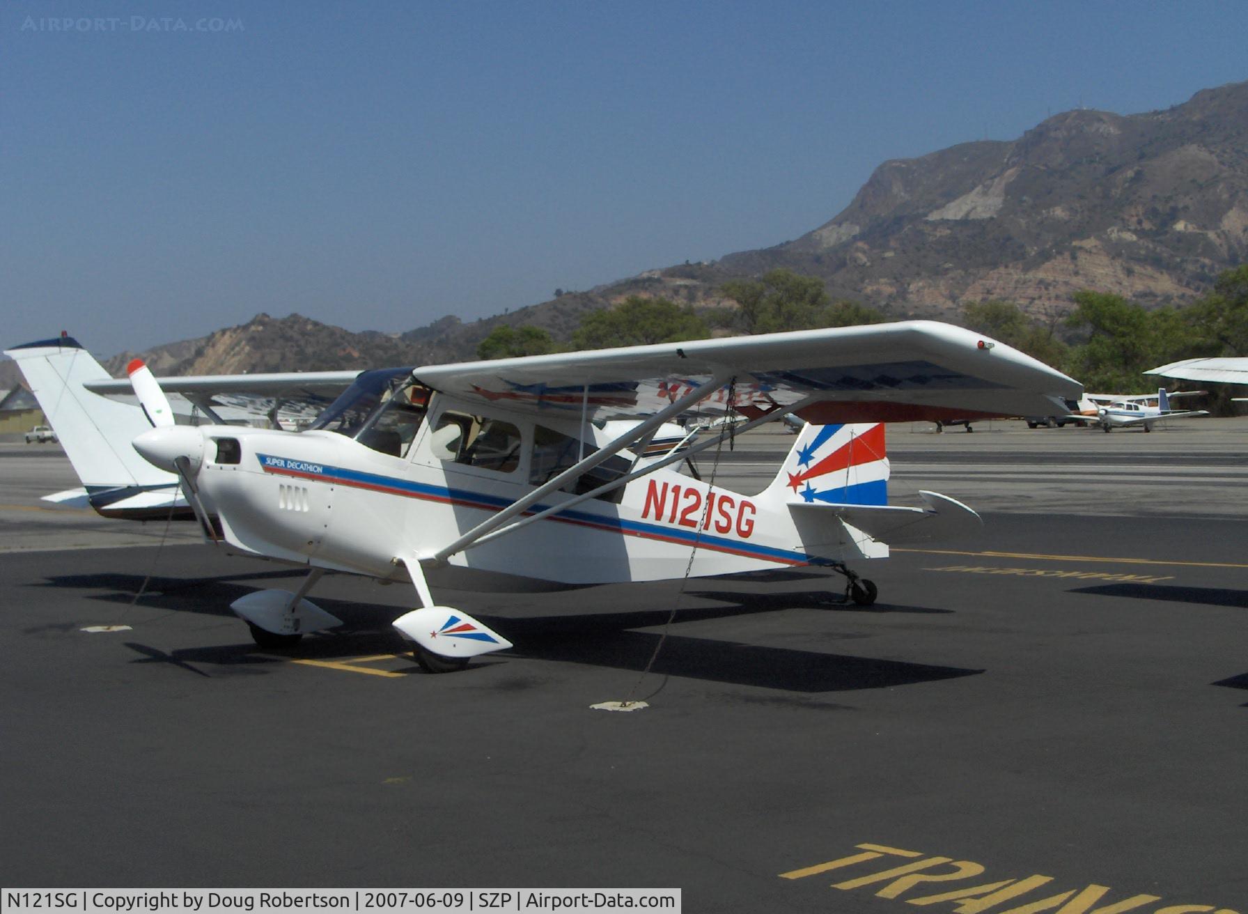 N121SG, 2006 American Champion 8KCAB Super Decathlon C/N 1036-2007, 2006 American Champion 8KCAB SUPER DECATHLON, Lycoming AEIO-360-H1B 180 Hp