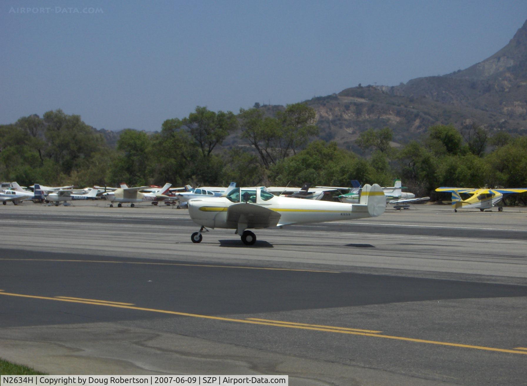 N2634H, 1946 Erco 415C Ercoupe C/N 3259, 1946 Ercoupe 415-C, Continental C-85 85 Hp, taxi