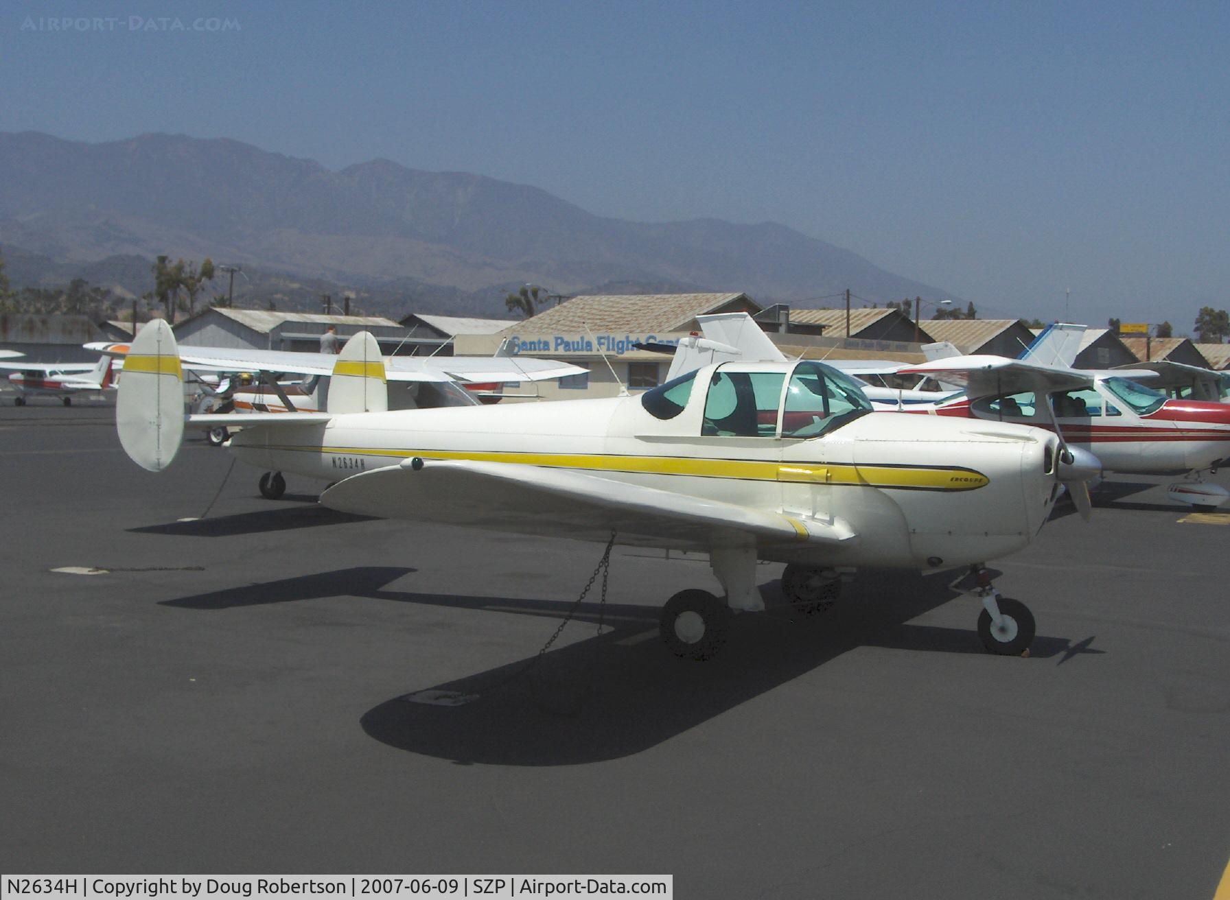 N2634H, 1946 Erco 415C Ercoupe C/N 3259, 1946 Ercoupe 415-C, Continental C-85 85 Hp