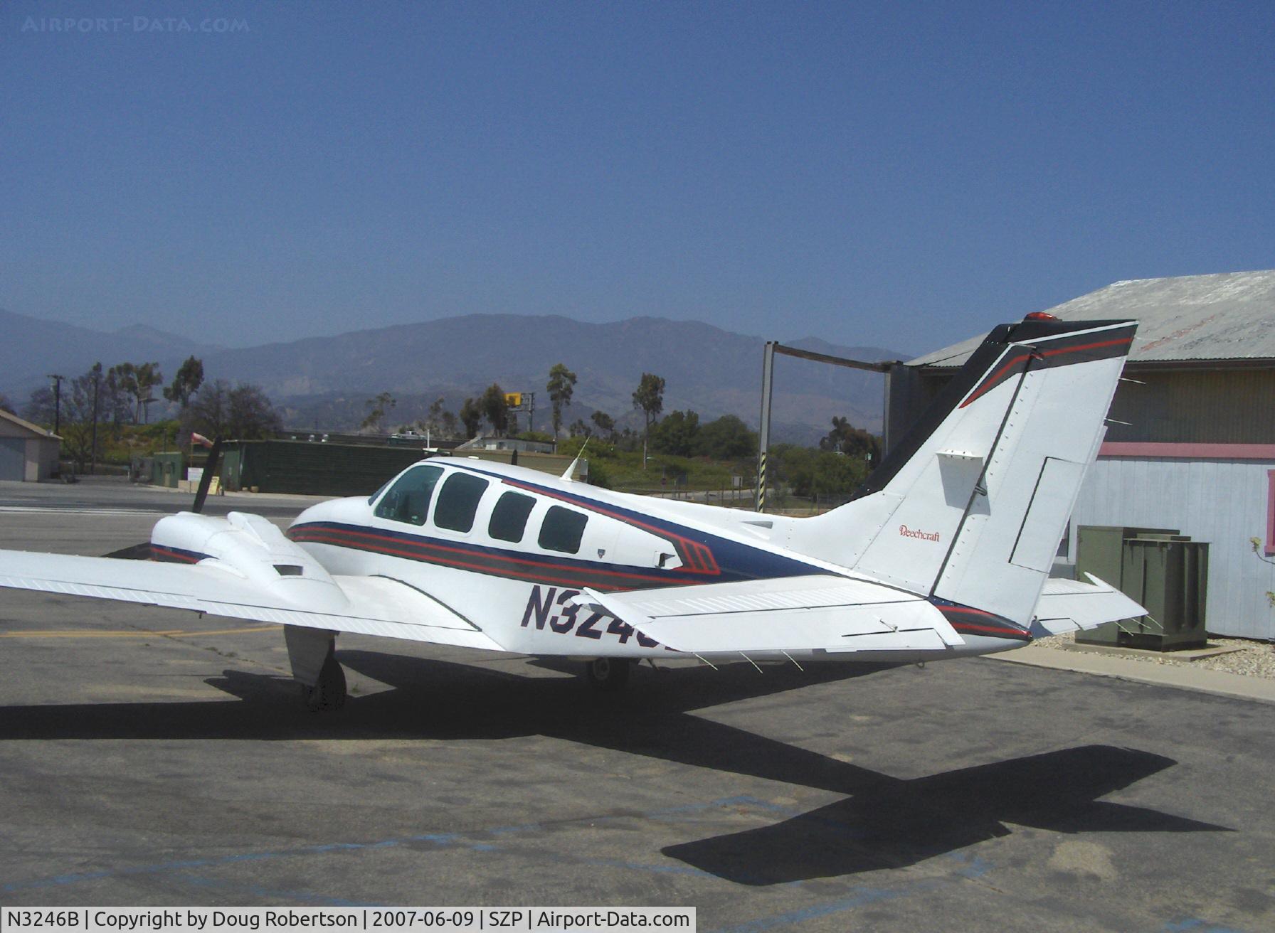 N3246B, 1995 Beech 58 Baron C/N TH-1746, 1995 Beech 58 BARON, two Continental IO-550-Cs 285 Hp each, cruise 230 mph @ 7,000 ft