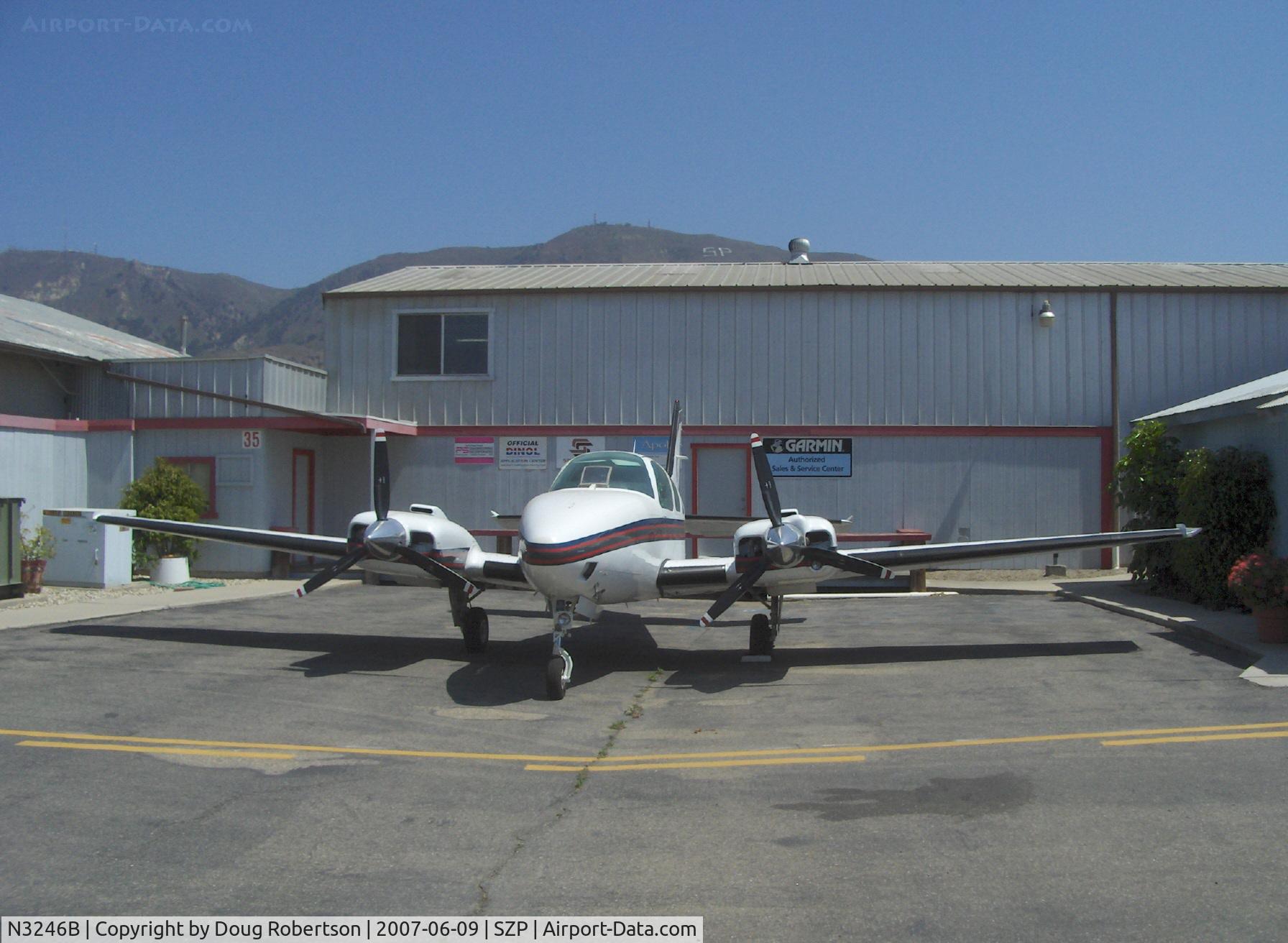 N3246B, 1995 Beech 58 Baron C/N TH-1746, 1995 Beech 58 BARON, two Continental IO-550-Cs 285 Hp each, cruise 230 mph @ 7,000 ft