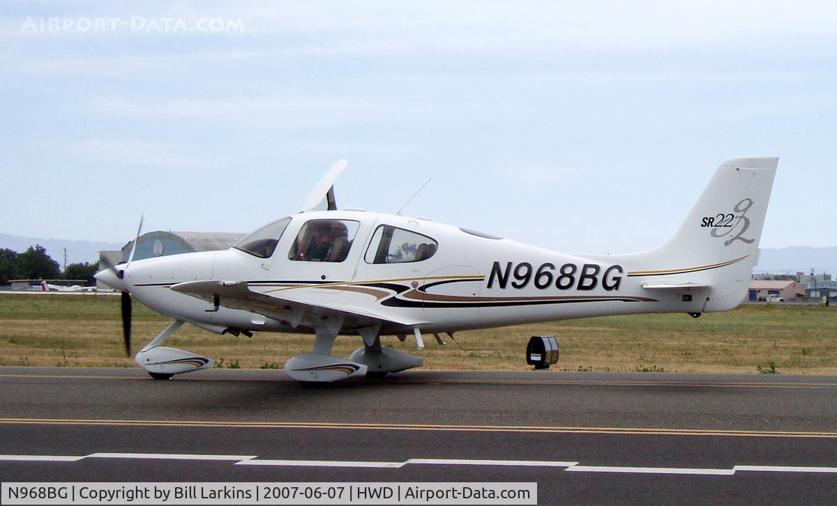 N968BG, 2004 Cirrus SR22 G2 C/N 0968, Vsitor from Folsom.