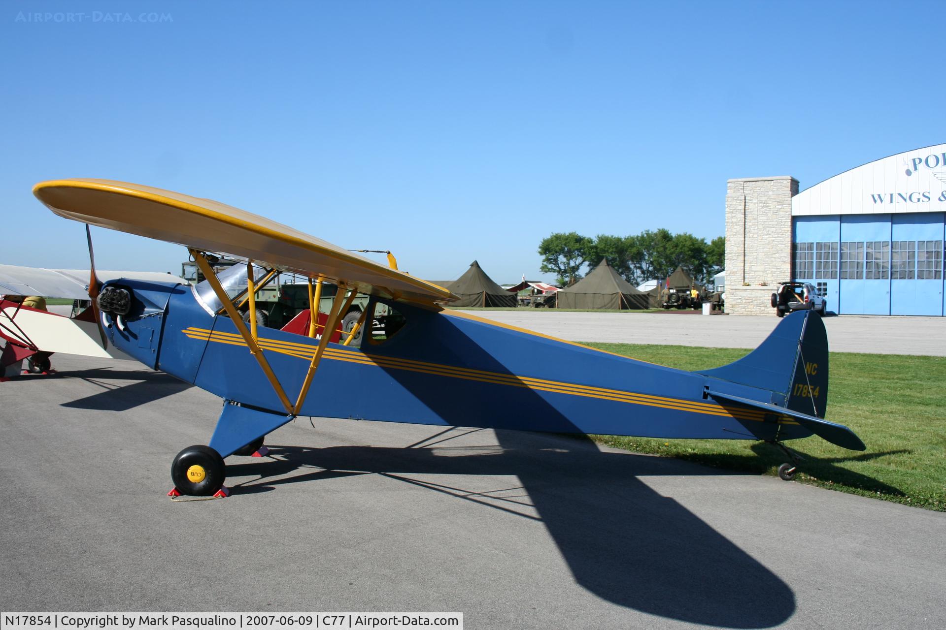 N17854, Piper J-2 C/N 1289, Piper J-2