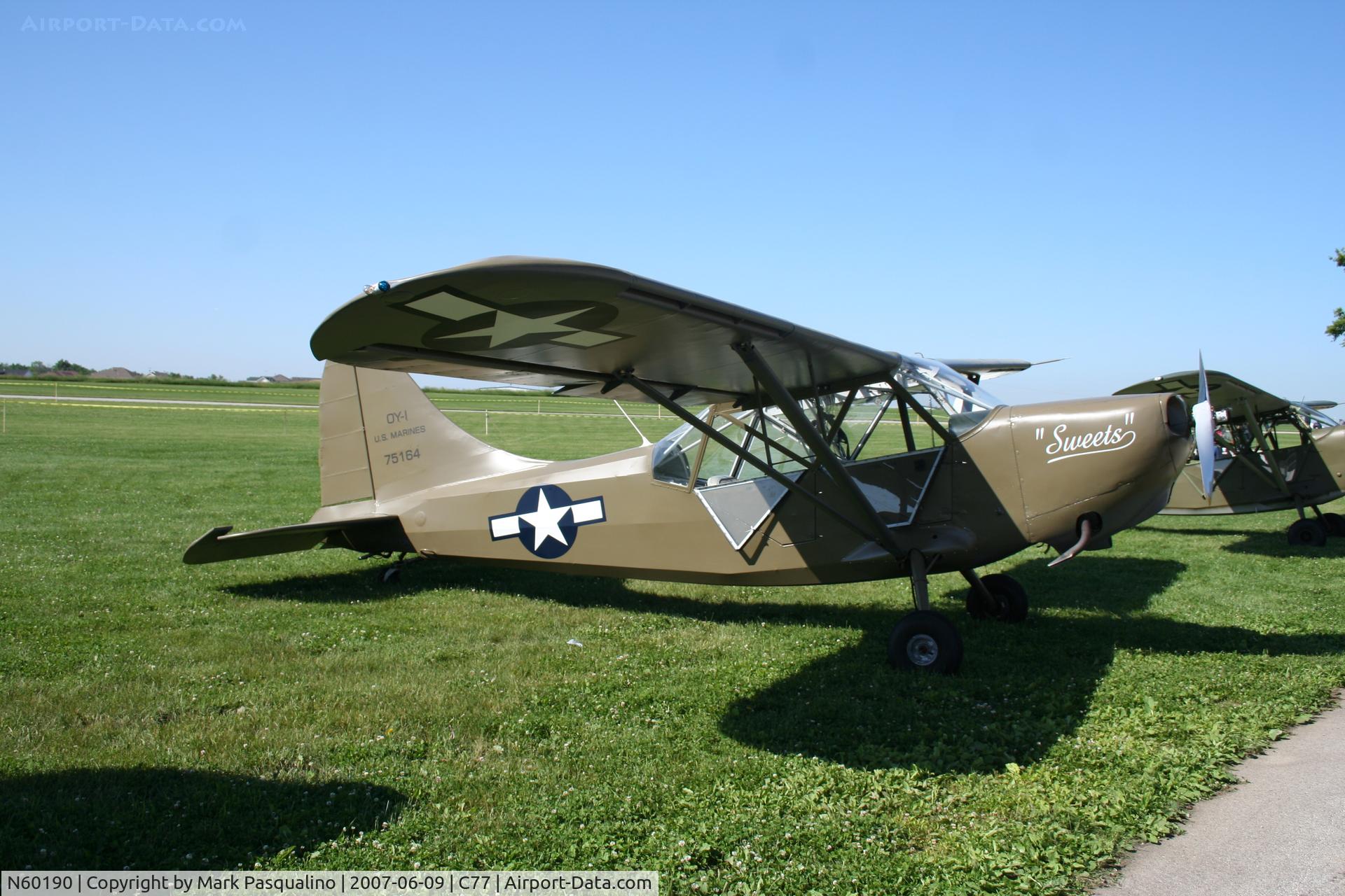 N60190, 1945 Stinson L-5 Sentinel C/N 76-91, Stinson L-5
