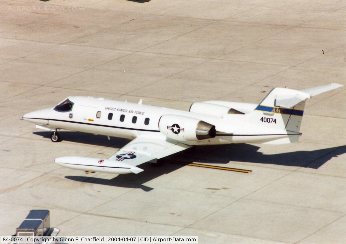 84-0074, 1984 Gates Learjet C-21A C/N 35A-520, C-21 parked beneath the control tower