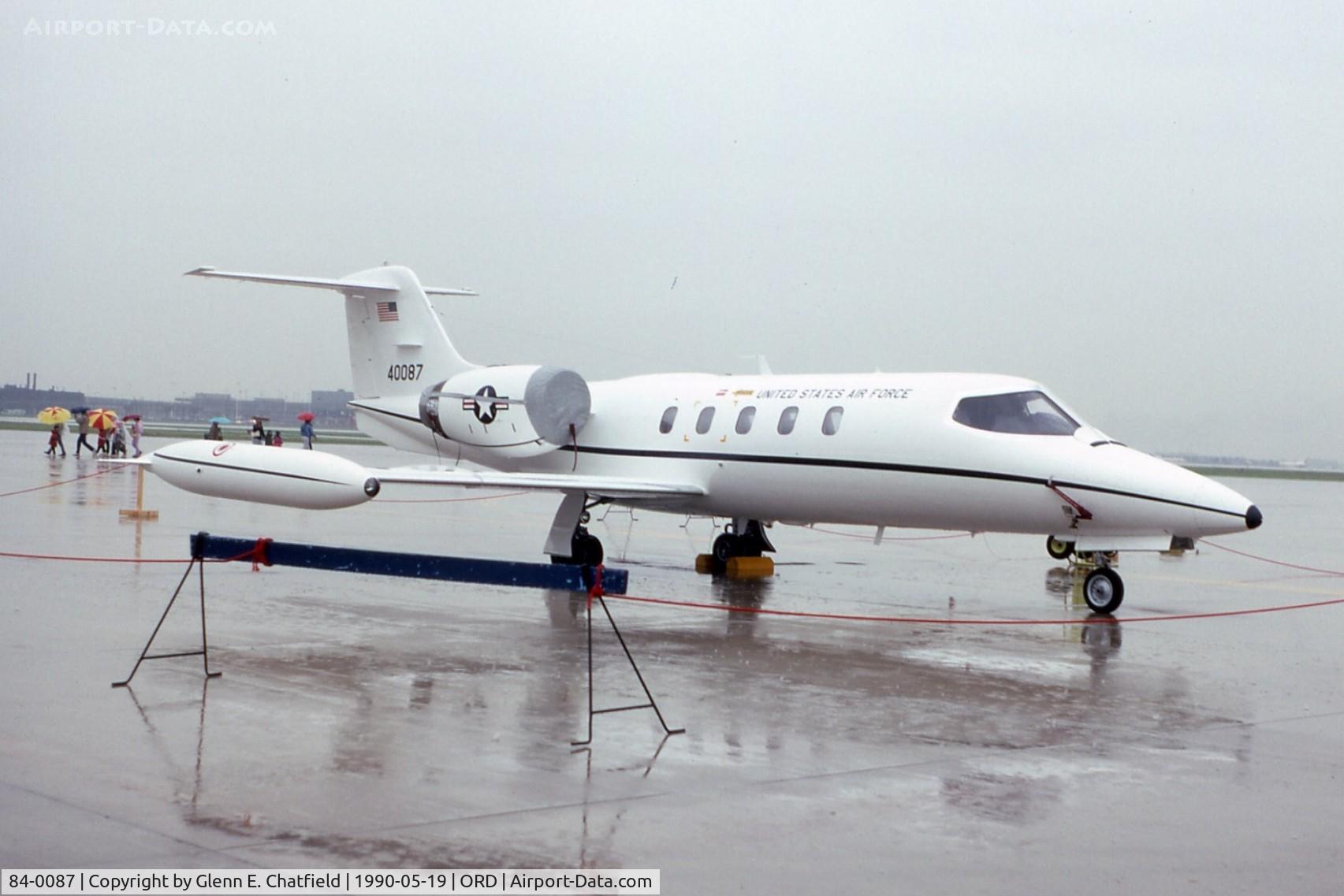 84-0087, 1984 Gates Learjet C-21A C/N 35A-533, C-21A during a rainy open house