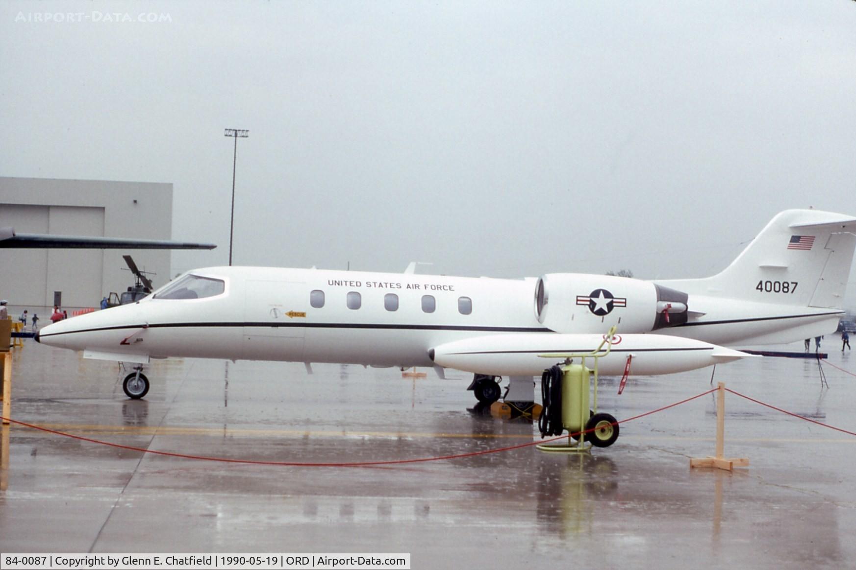 84-0087, 1984 Gates Learjet C-21A C/N 35A-533, C-21A during a rainy open house