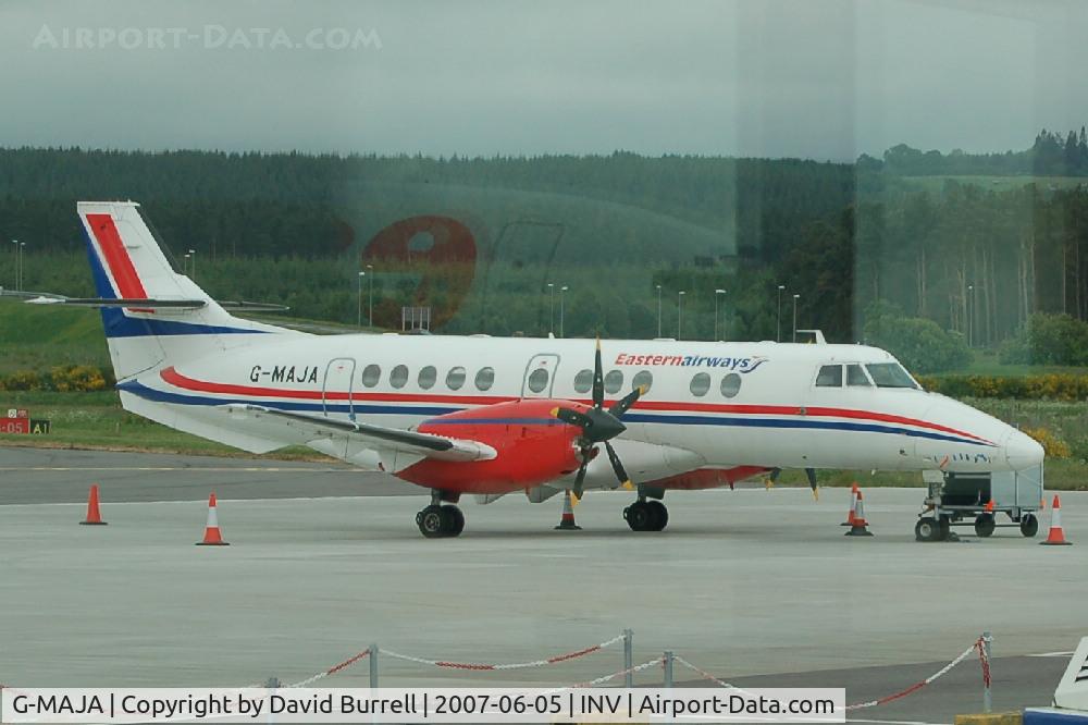 G-MAJA, 1994 British Aerospace Jetstream 41 C/N 41032, Eastern Airways - (Glass reflection inside Lounge)