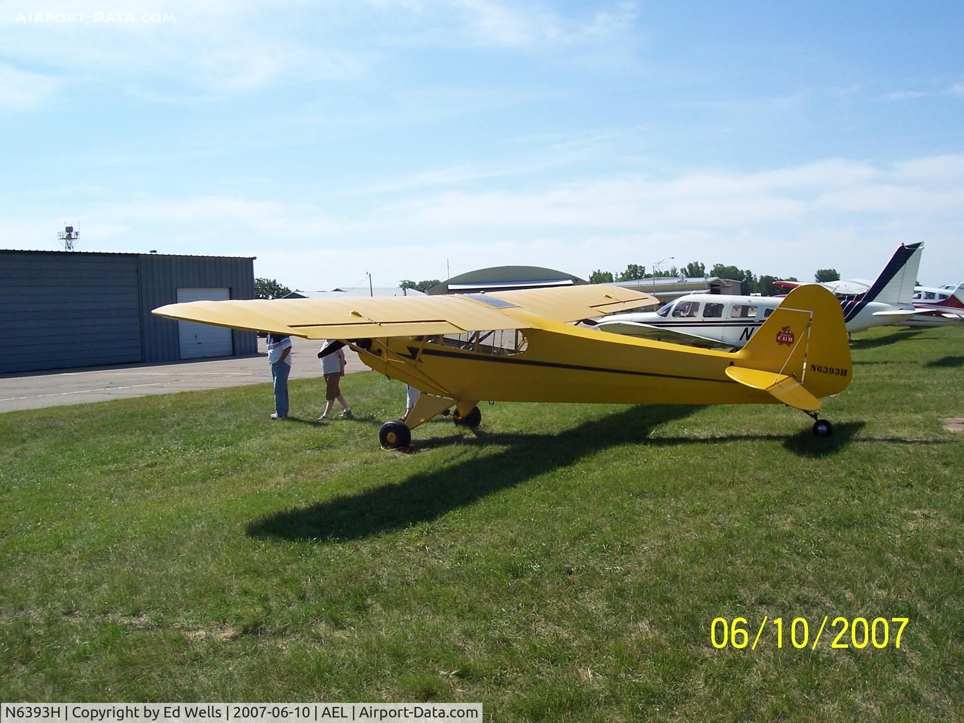 N6393H, 1946 Piper J3C-65 Cub C/N 19583, Fly in Breakfast at AEL