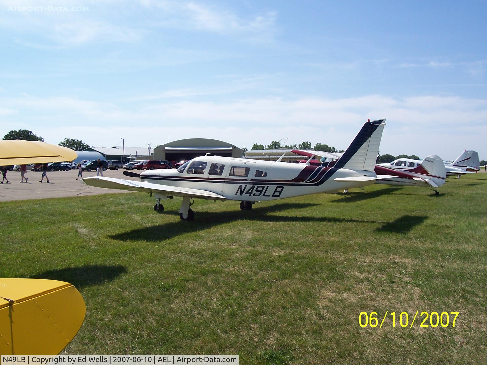 N49LB, 1976 Piper PA-32R-300 Cherokee Lance C/N 32R-7680481, Fly in Breakfast at AEL