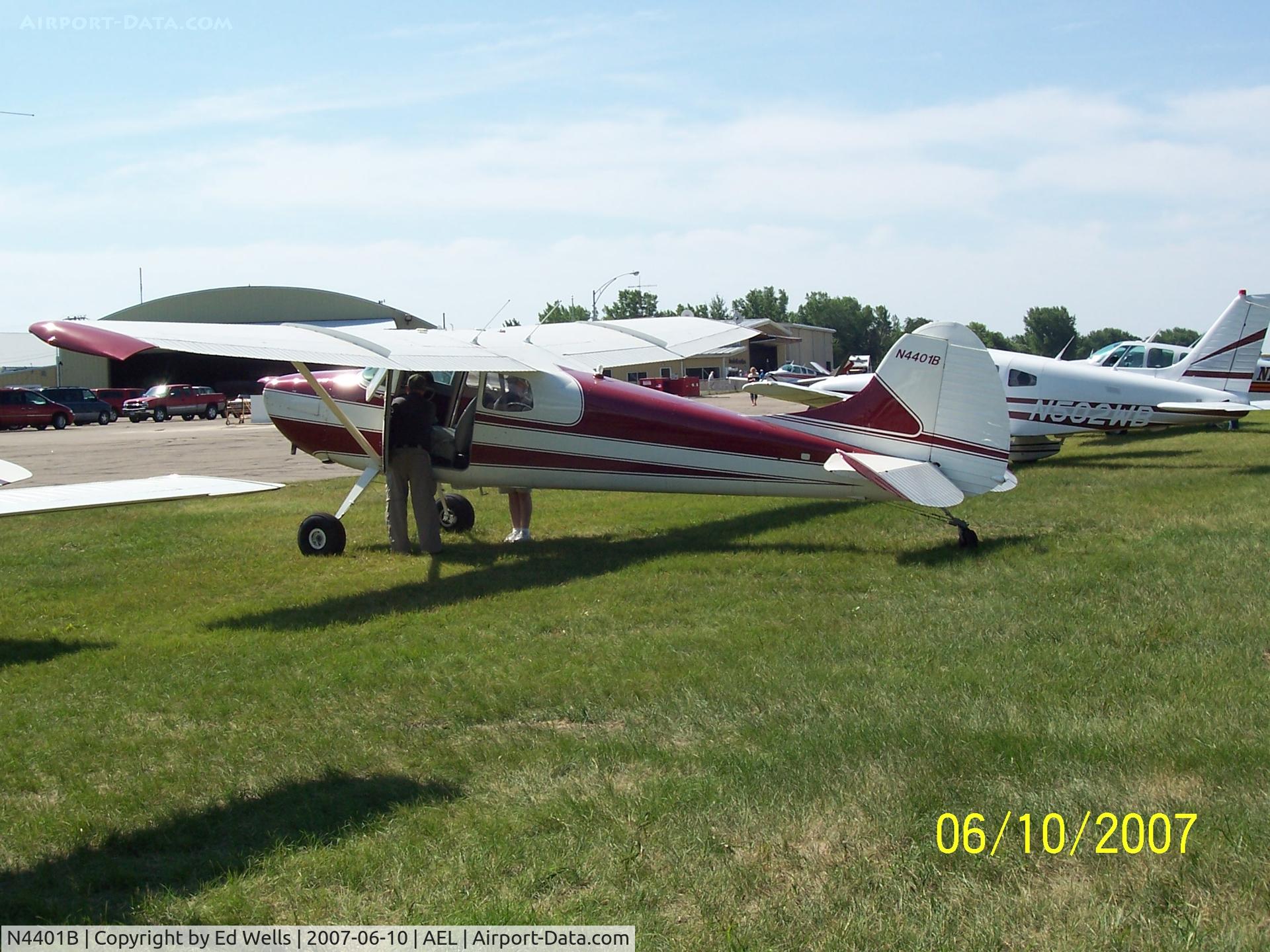 N4401B, 1955 Cessna 170B C/N 26745, Fly in Breakfast at AEL