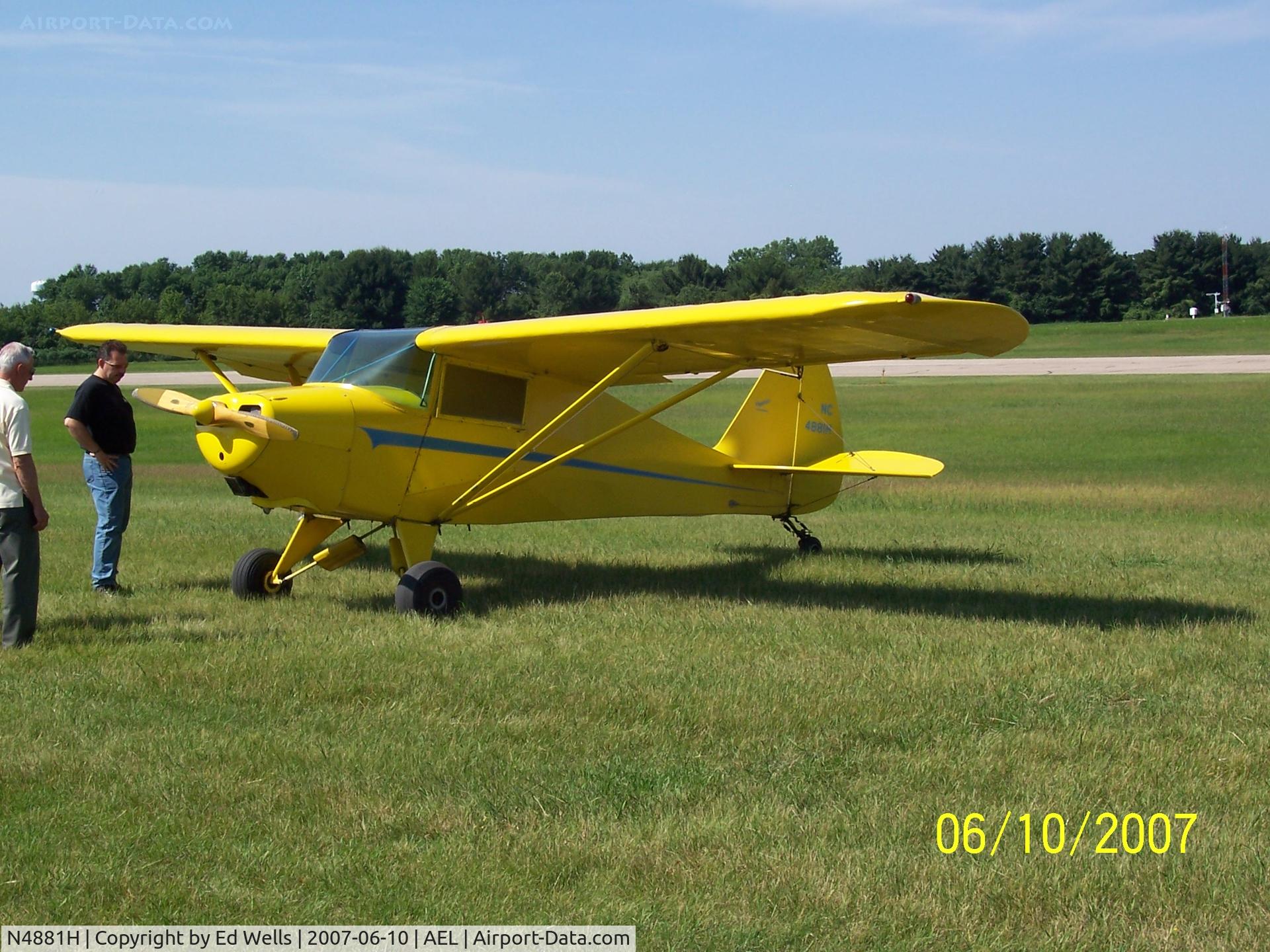 N4881H, 1949 Piper PA-17 Vagabond C/N 17-180, Fly in Breakfast at AEL