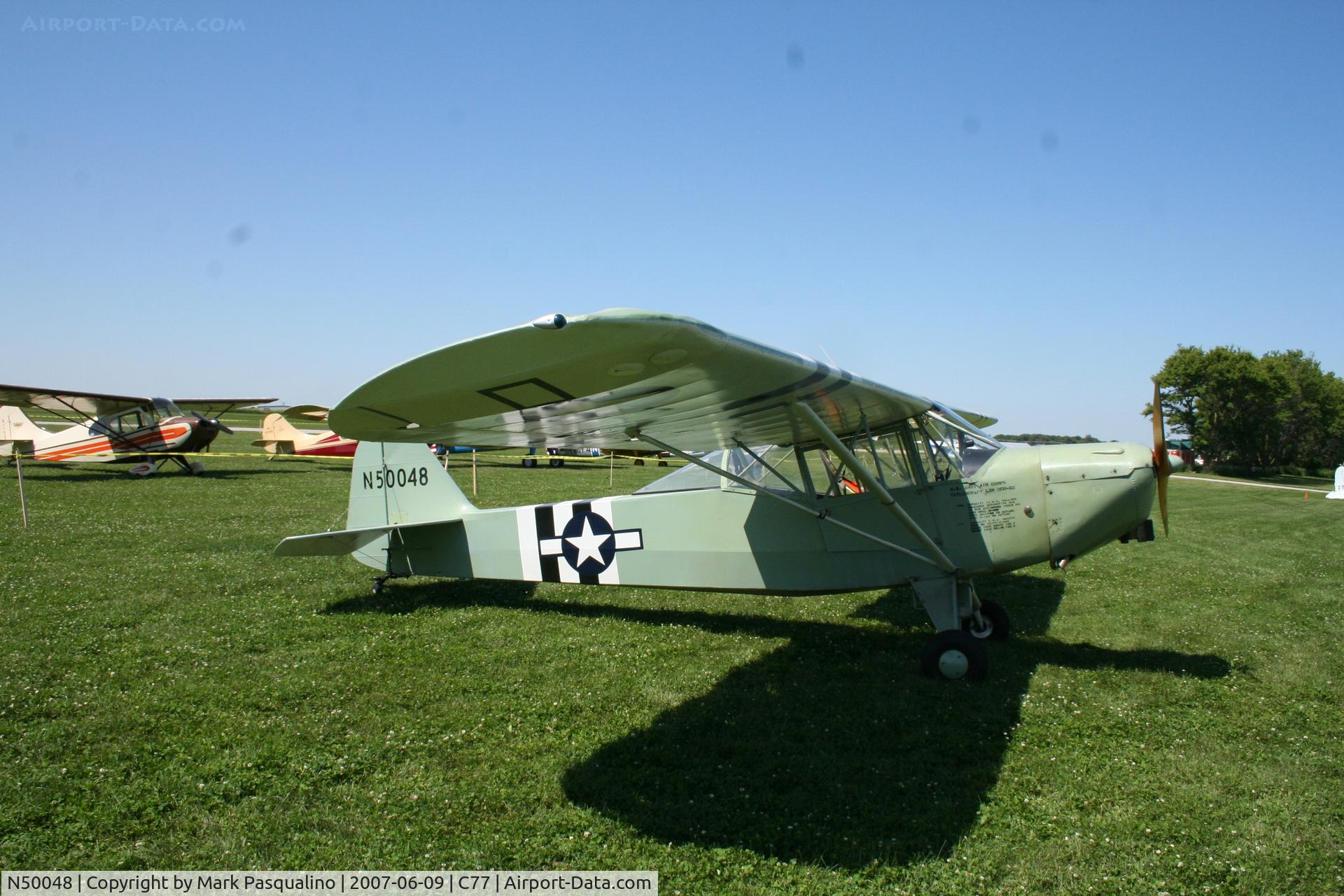 N50048, 1943 Taylorcraft DCO-65 C/N 5716, Taylorcraft L-2