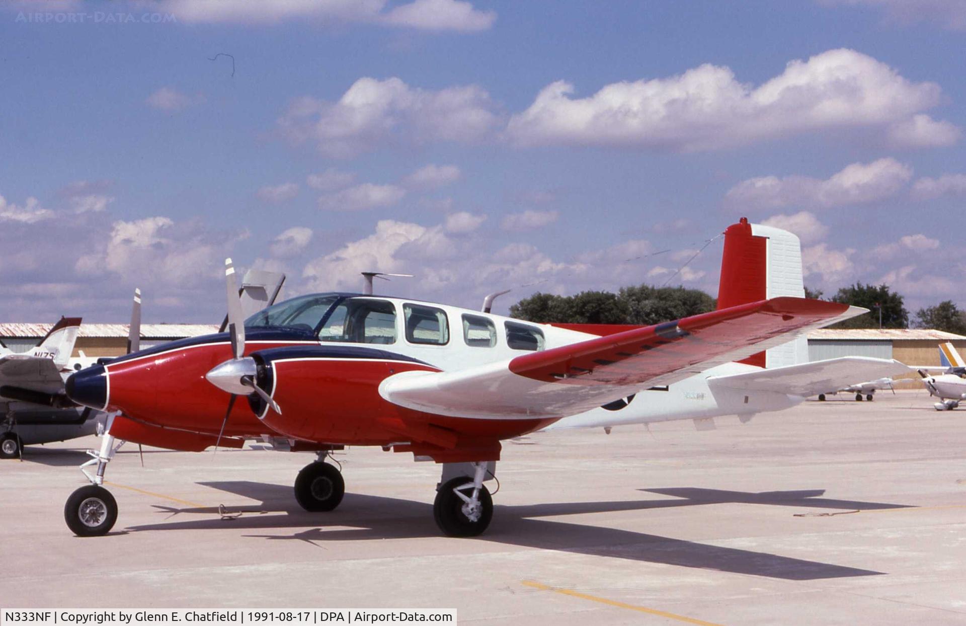 N333NF, 1960 Beech D50E Twin Bonanza C/N DH-302, ex-N333NF, warbird wannabe