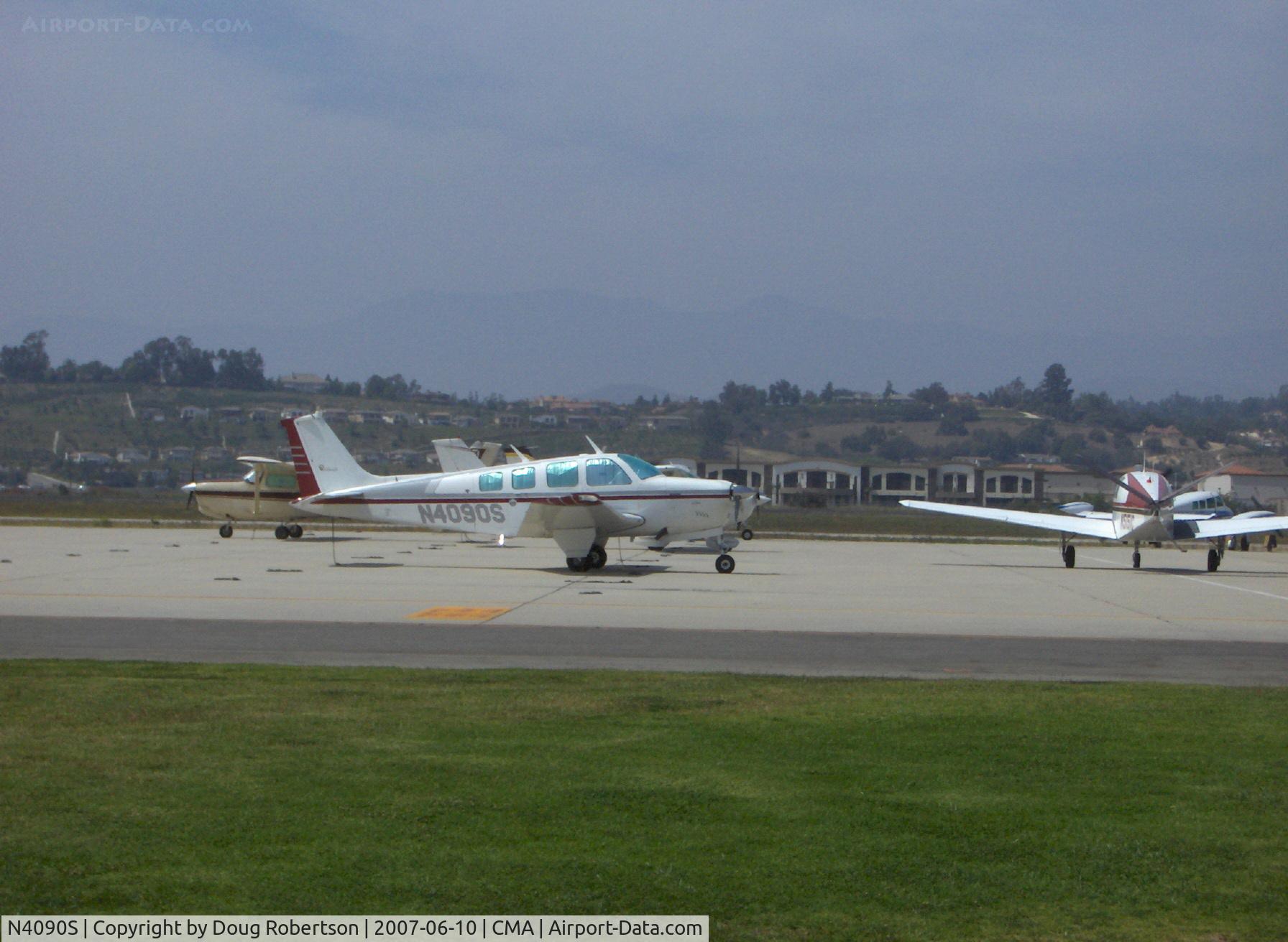 N4090S, 1975 Beech A36 Bonanza 36 C/N E-645, 1975 Beech A36 BONANZA, Continental IO-520 285 Hp