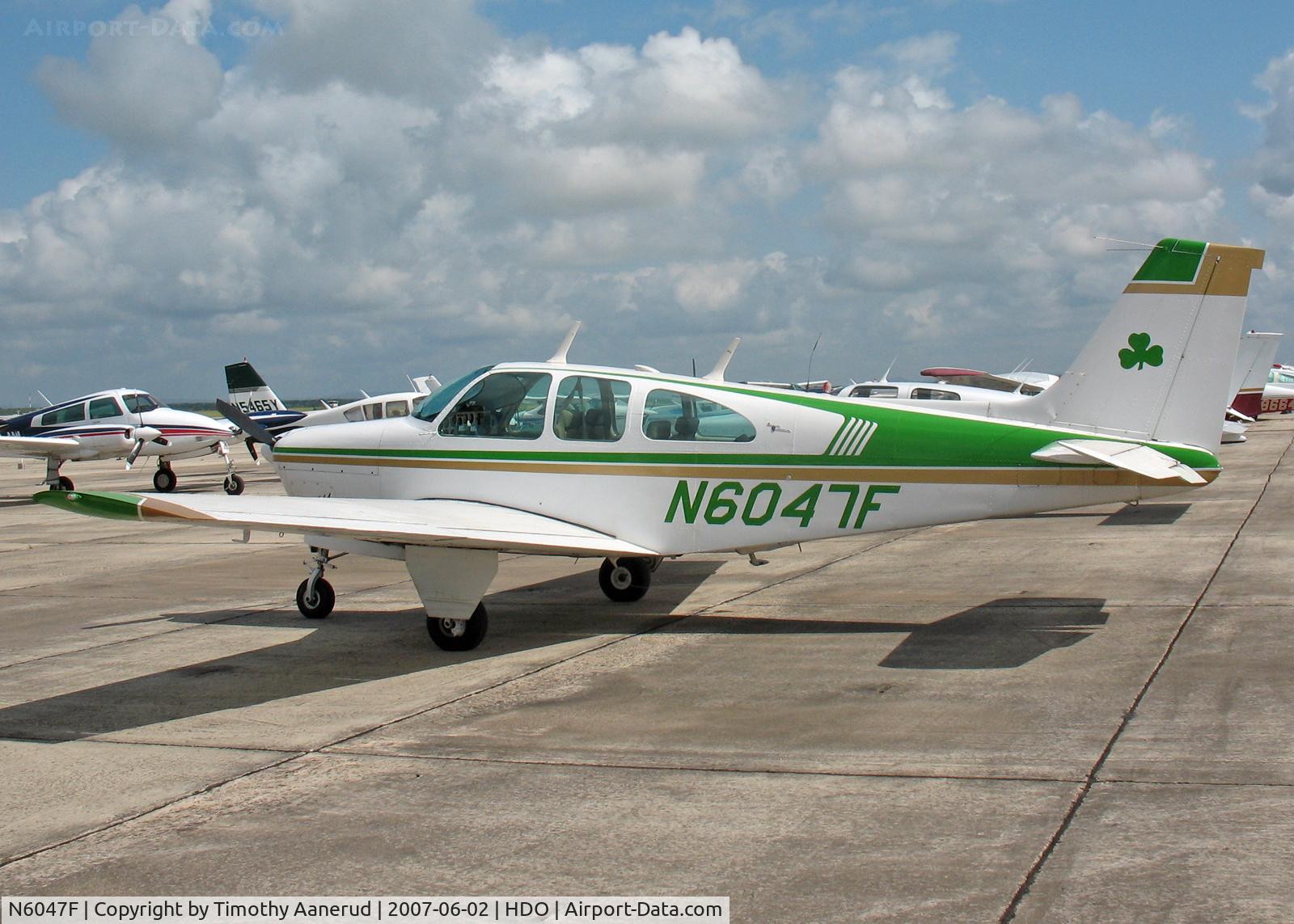 N6047F, 1965 Beech 35-C33 Debonair C/N CD-885, The EAA Texas Fly-In, 1965 Beech 35-C33 Debonair, c/n CD-885