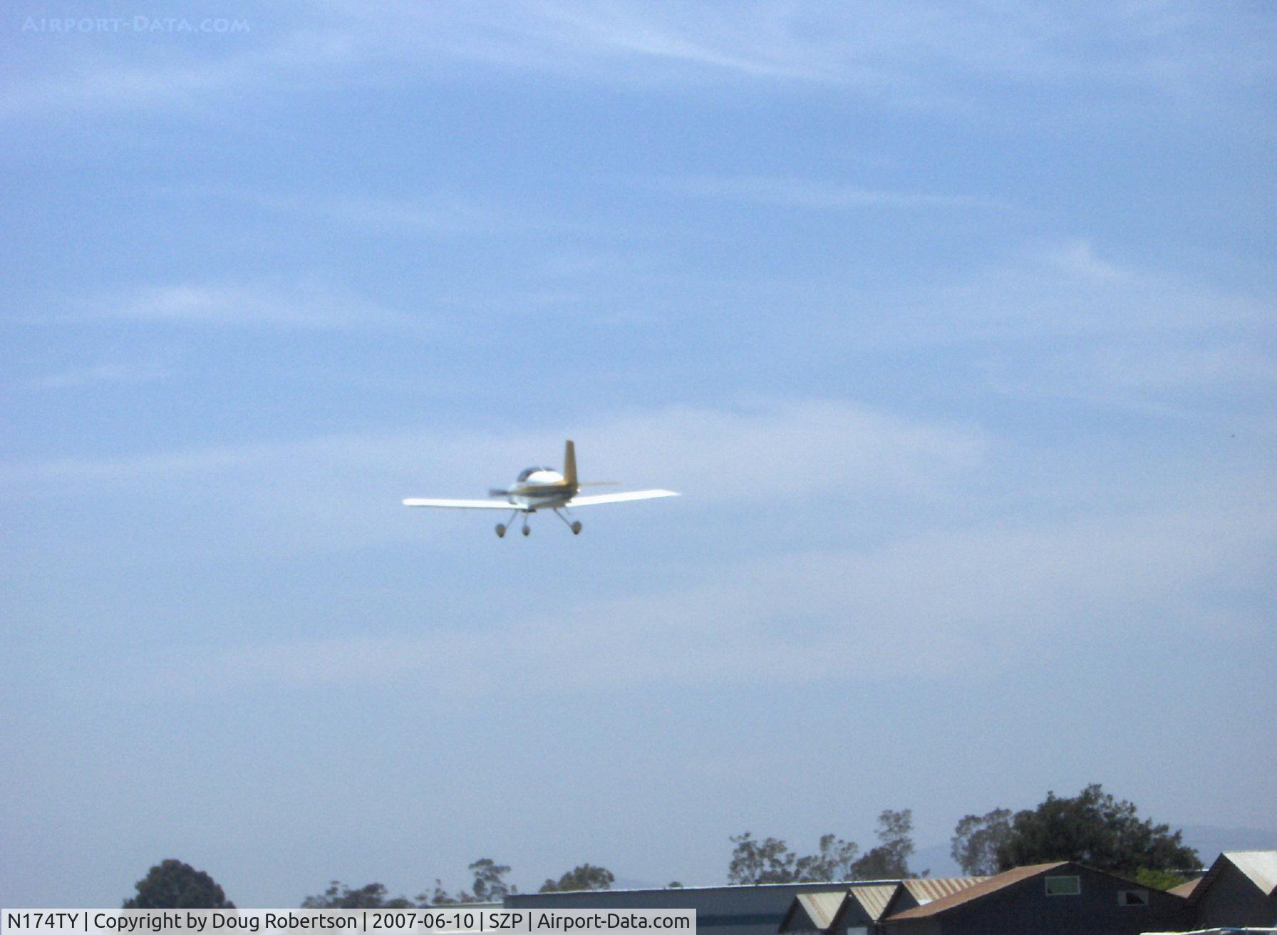 N174TY, 2004 Vans RV-7A C/N 70331, 2004 Yaberg VAN's RV-7A, takeoff climb Rwy 22