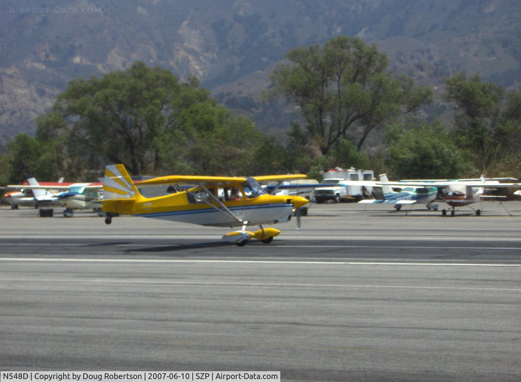 N548D, 1979 Bellanca 8KCAB Super Decathlon C/N 513-79, 1979 Bellanca 8KCAB DECATHLON, Lycoming AEIO-320 160 Hp, takeoff roll Rwy 22
