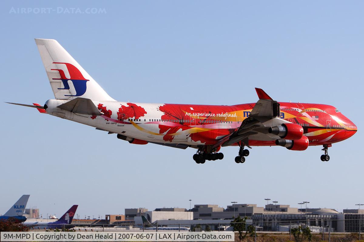 9M-MPD, 1993 Boeing 747-4H6 C/N 25701, Malaysia Airlines 9M-MPD 