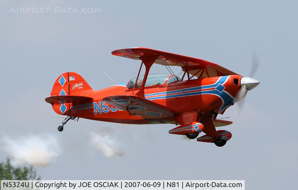 N5324U, 1984 Pitts S-2B Special C/N 5046, Flying at Hammonton