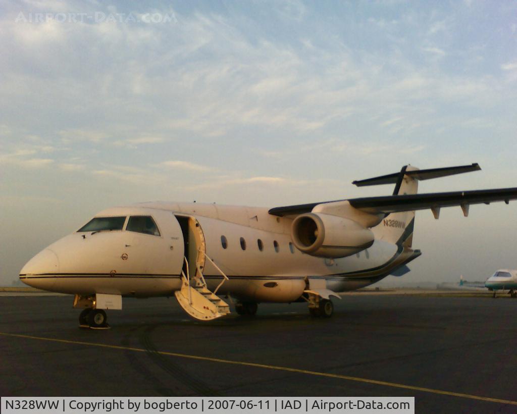 N328WW, 1999 Dornier 328-300 328JET C/N 3116, Sitting on the ramp at Landmark.