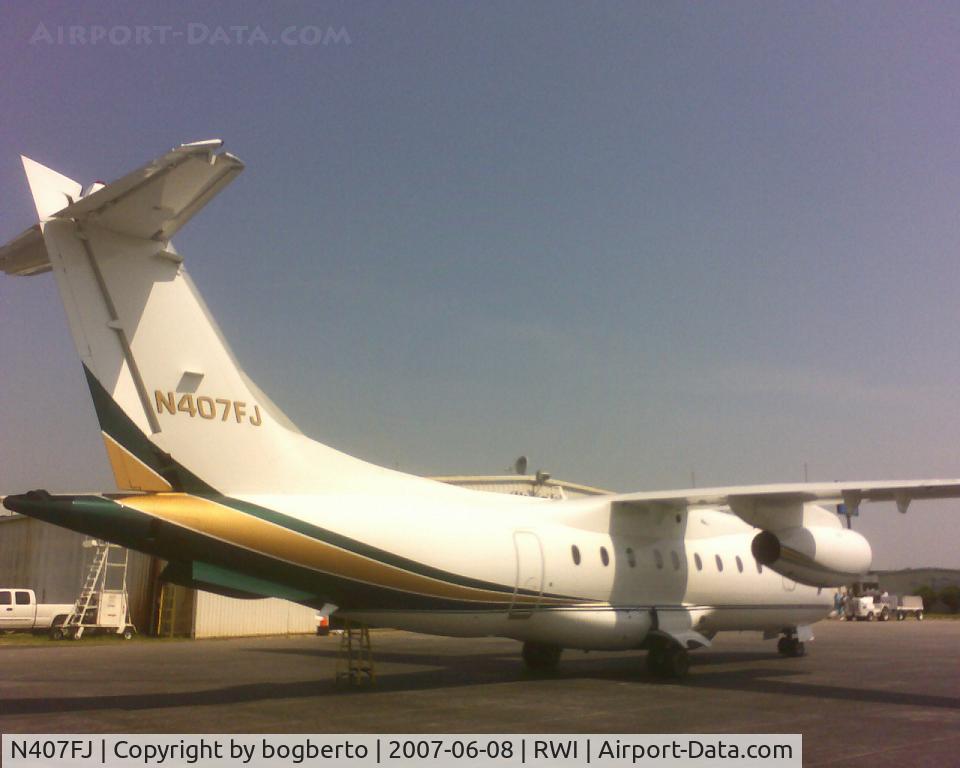 N407FJ, 2000 Fairchild Dornier 328-300 328JET C/N 3157, Picking up at Rocky Mount, NC.
