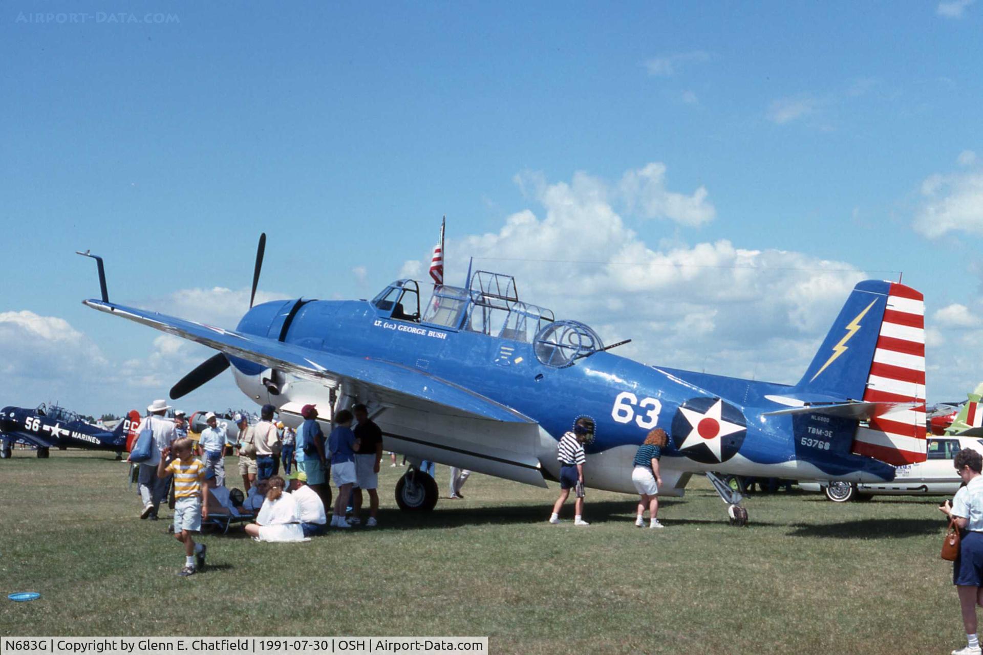 N683G, 1943 Grumman TBM-3E Avenger C/N 53768, At the EAA Fly In