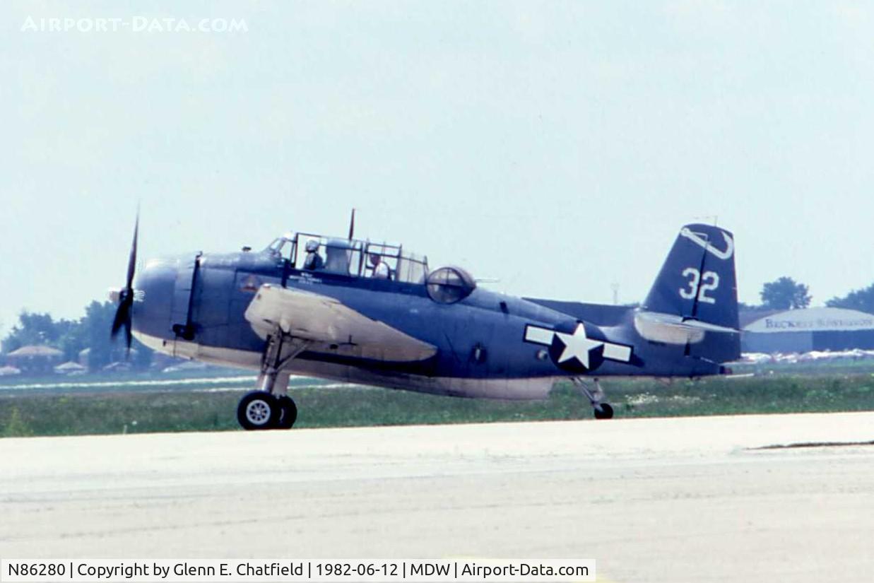 N86280, Grumman TBM-3E Avenger C/N 86280, At the open house.