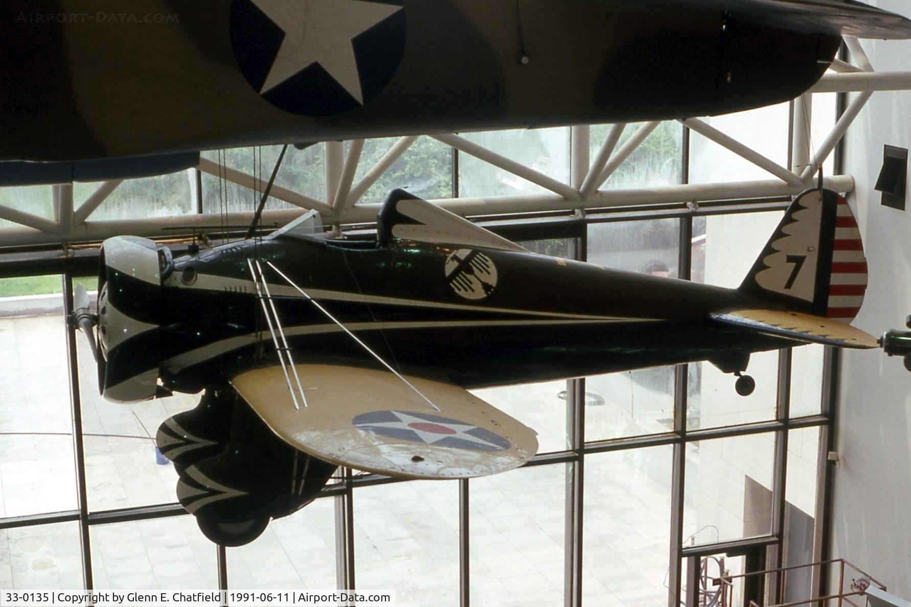 33-0135, 1933 Boeing P-26A C/N 1911, P-26A Peashooter at the National Air & Space Museum