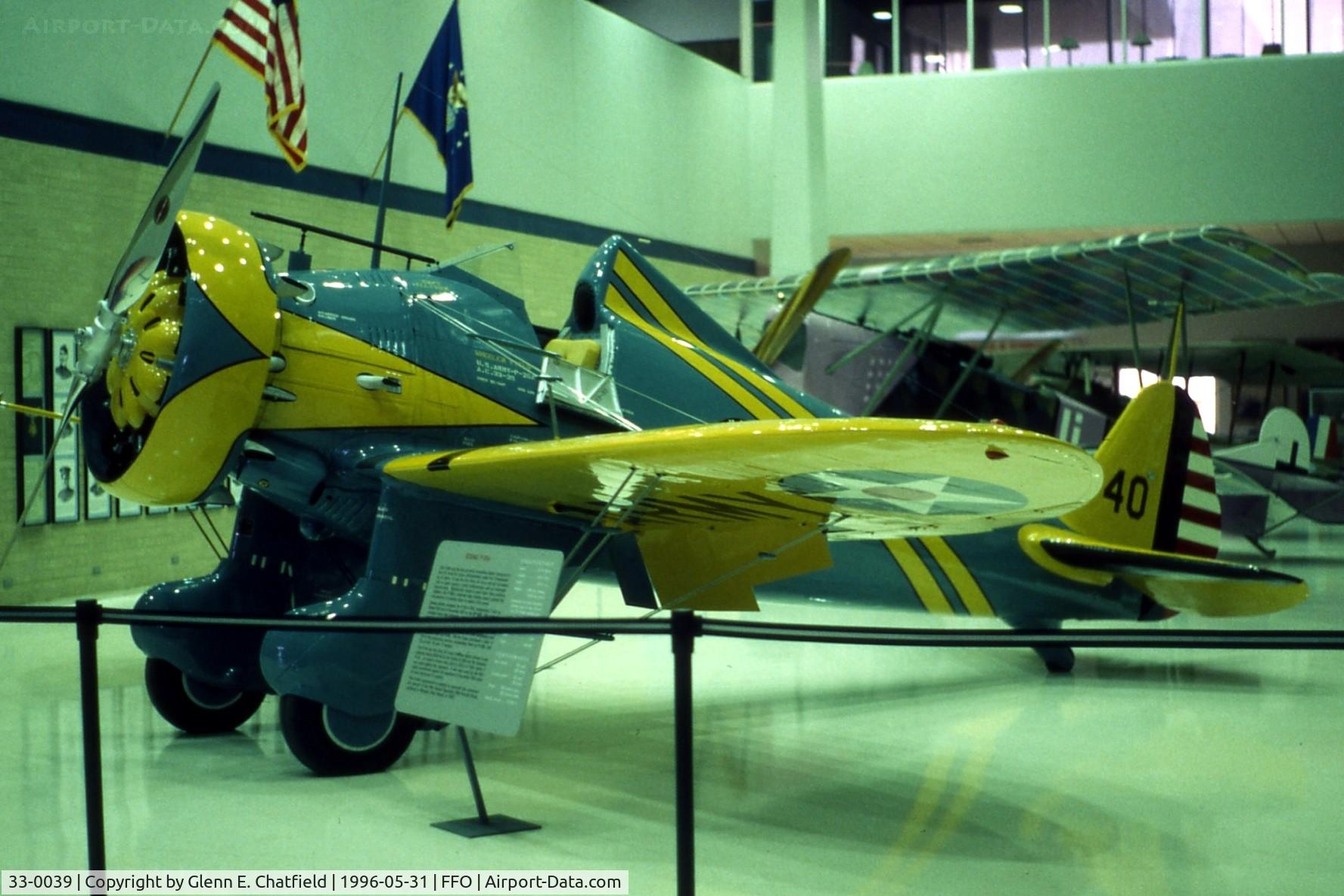 33-0039, 1933 Boeing P-26A Replica C/N 1815, P-26A reproduction at the National Museum of the U.S. Air Force