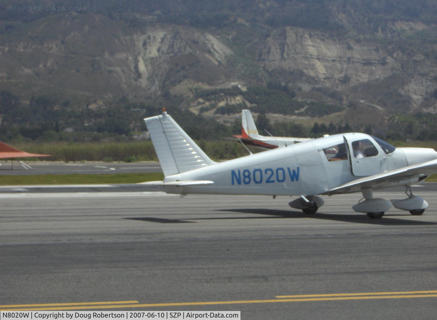 N8020W, 1965 Piper PA-28-180 C/N 28-2085, 1965 Piper PA-28-180 CHEROKEE, Lycoming O&VO-360 180 Hp, taxi