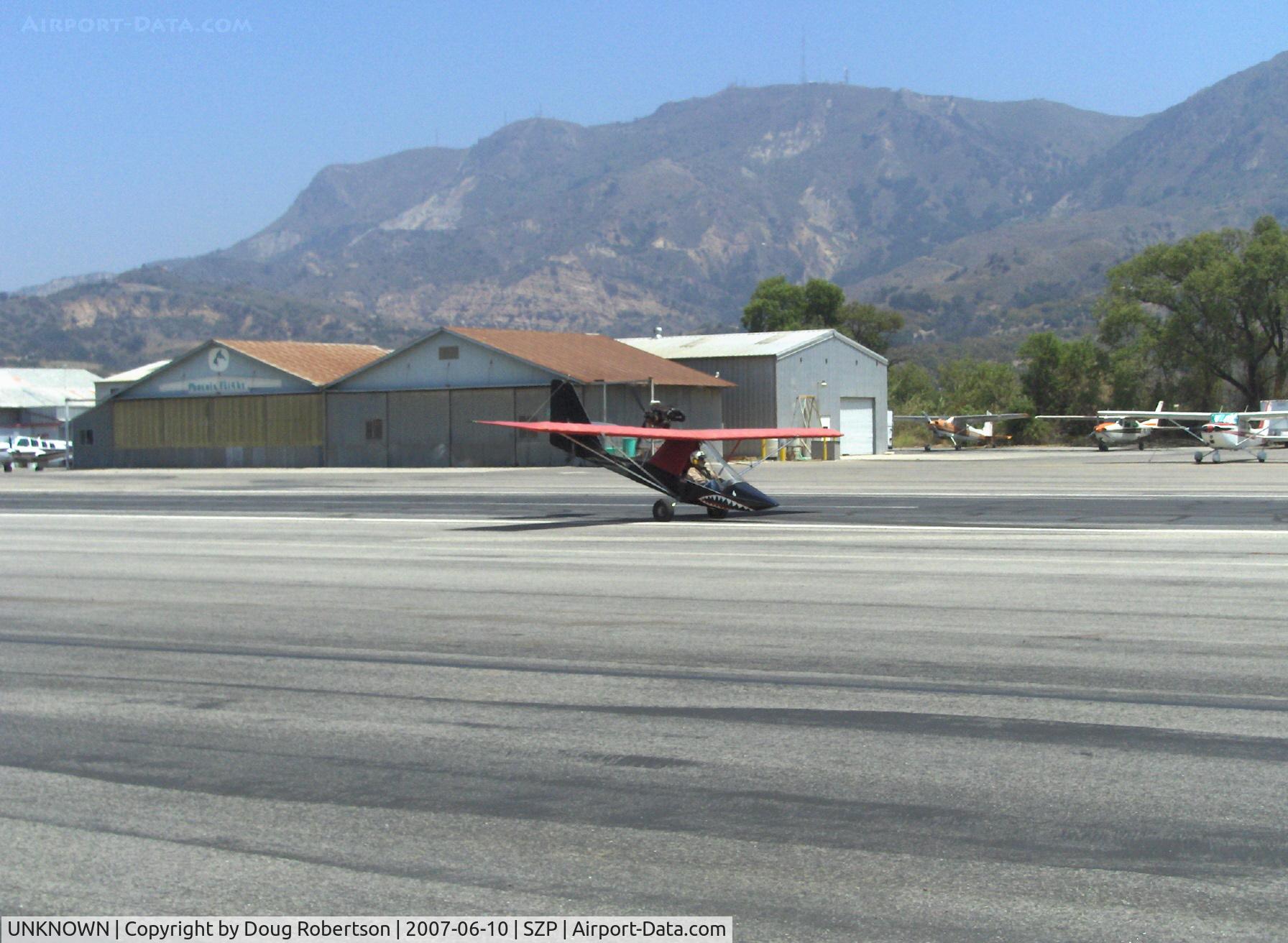 UNKNOWN, Advanced Aviation Carrera Ultralight C/N Unknown, Advanced Aviation CARRERA Ultralight, Rotax 503 2 cylinder 2 stroke 52 Hp pusher, cockpit for one, landing roll Rwy 22