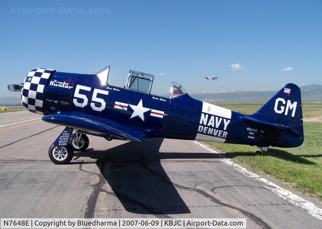 N7648E, 1942 North American SNJ-3 Texan C/N 78-6987, Trophy Hunter North American SNJ3 1942 (2007 paint)