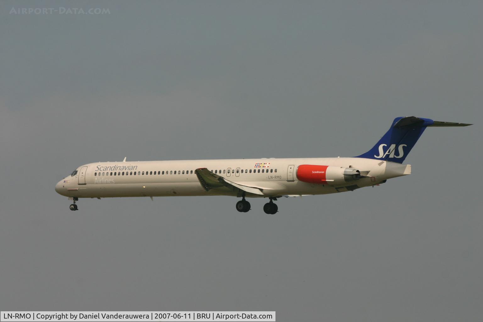 LN-RMO, 1991 McDonnell Douglas MD-81 (DC-9-81) C/N 53315, arrival of flight SK593 from CPH