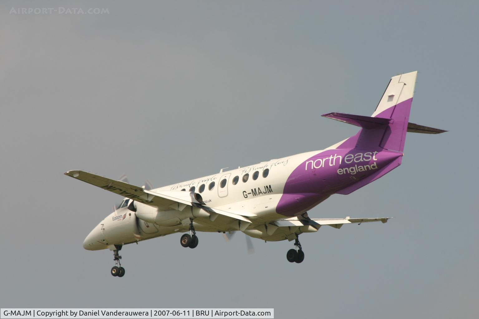 G-MAJM, 1996 British Aerospace Jetstream 41 C/N 41096, arrival of flight T3 4471 on rwy 25L