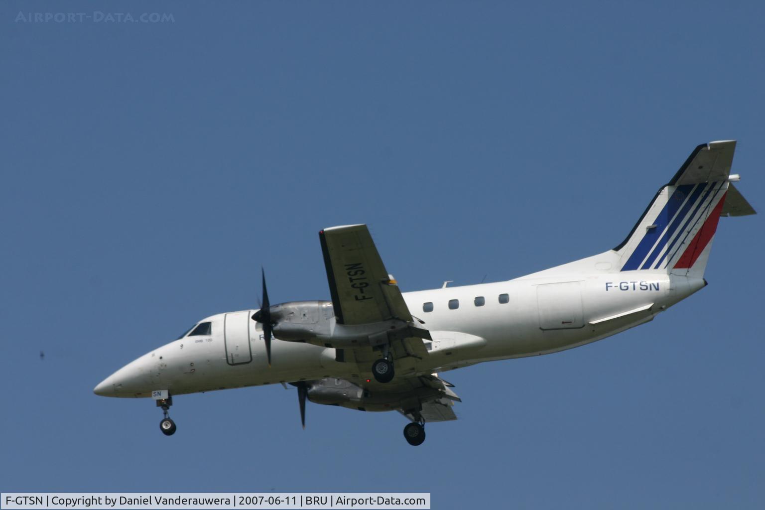 F-GTSN, 1988 Embraer EMB-120ER Brasilia C/N 120099, arrival of flight AF3212