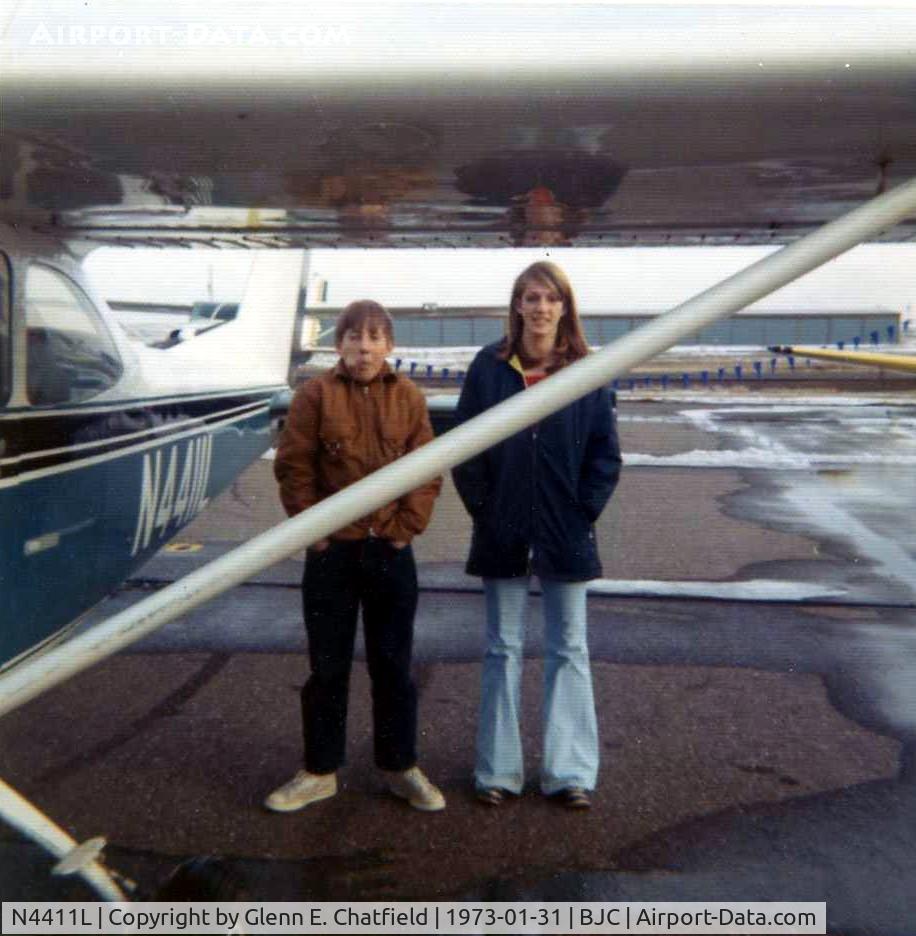N4411L, 1966 Cessna 172G C/N 17254496, Back in the days when I took all my friends for rides.  On leave from the Army, I shared my new skills as an aviator with two youngsters.