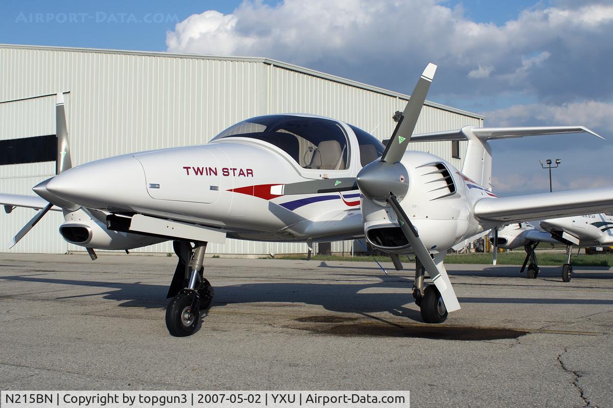 N215BN, 2007 Diamond DA-42 Twin Star C/N 42.AC055, Parked in front of Diamond Flight Centre