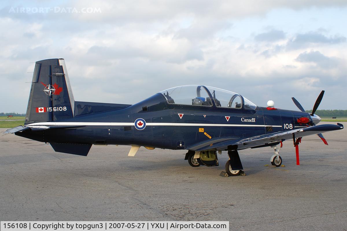 156108, Raytheon CT-156 Harvard II C/N PF-8, Parked at ESSO ramp.