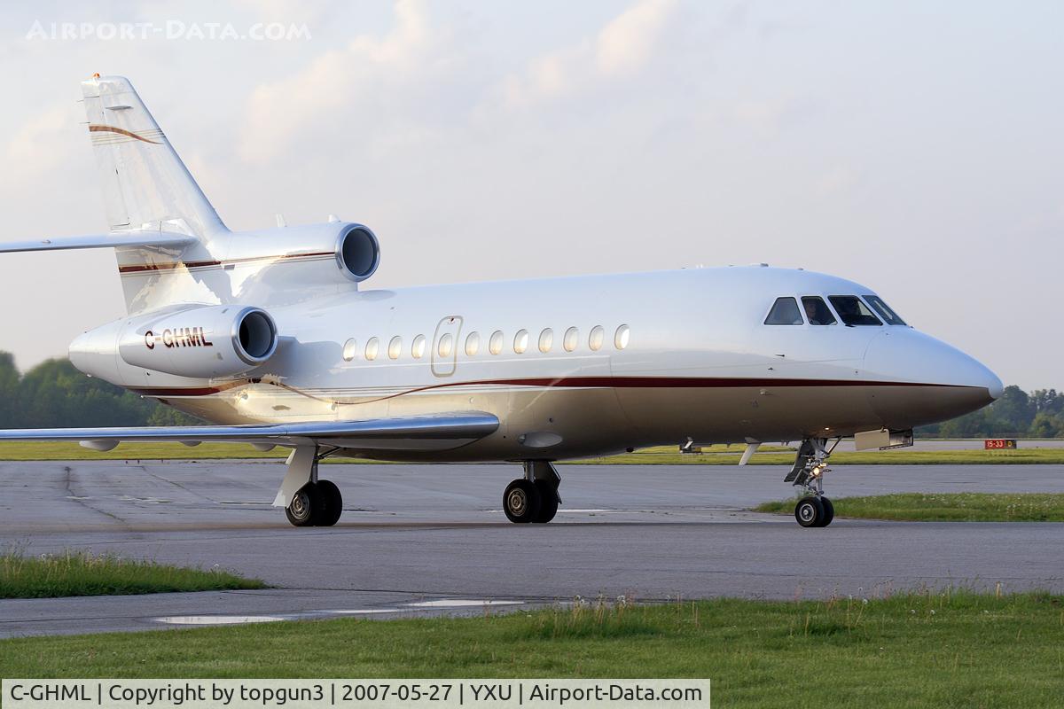 C-GHML, 1997 Canadair Challenger 604 (CL-600-2B16) C/N 5360, Arriving onto Ramp 3